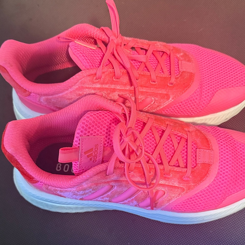 Adidas Bright Pink Running Shoes
